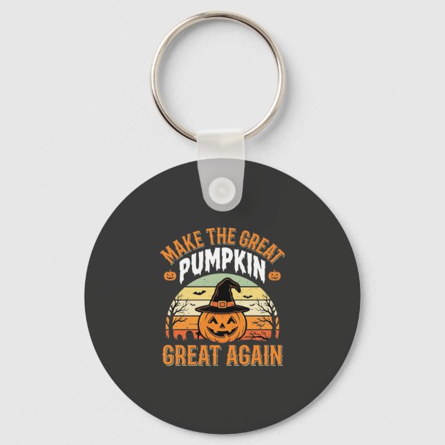 Gör Pumpan Stor Igen Halloween-design_1 Nyckelring (Framsida)