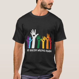 Gör rasismen felaktig, hjärtat Händer T Shirt