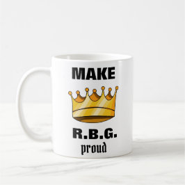 Gör RBG-proud Ruth Bader Ginsburg Kaffemugg