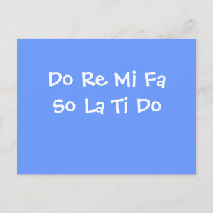 Gör Re Mi Fa så La Ti Do Vykort