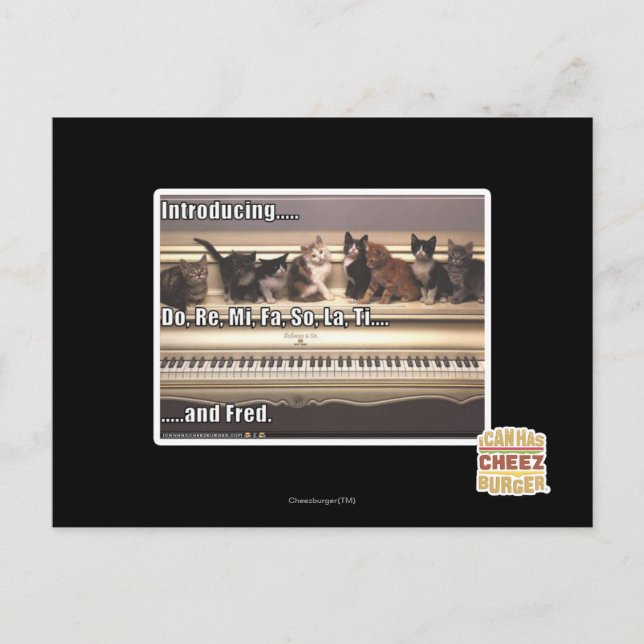 Gör, Re, Mi, Fa, så La, Ti, Fred Vykort (Framsida)