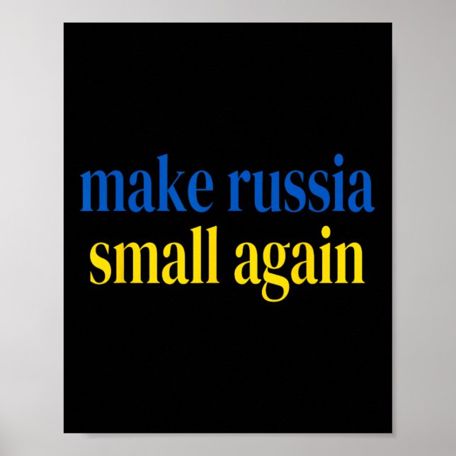 Gör Ryssland Liten Igen Ära åt Ukraina Slava Ukr Poster (Framsidan)