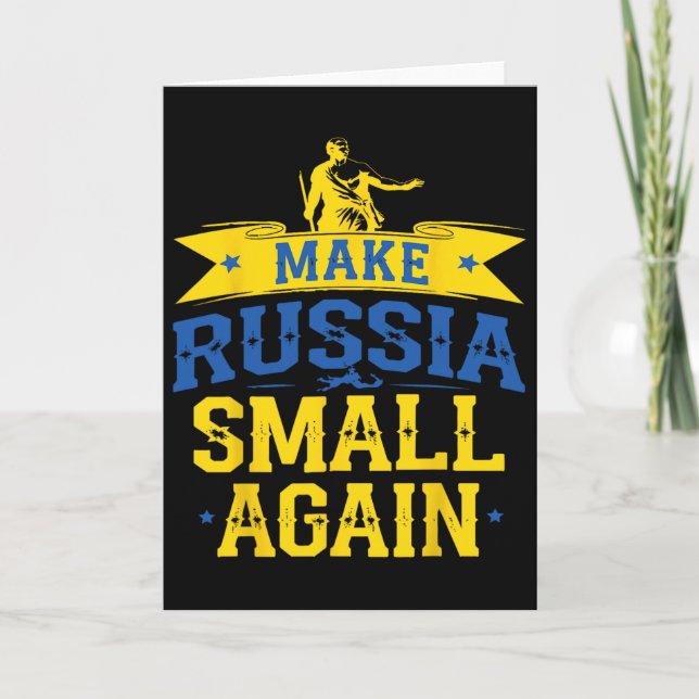 Gör Ryssland Liten Igen – Roligt Ukraina-inspirera Kort (Framsida)