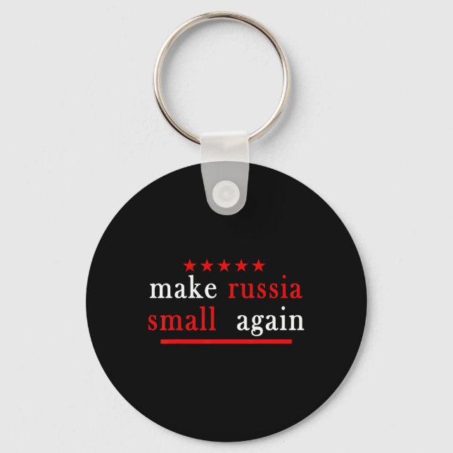 Gör Ryssland Liten Igen Stöd Ukraina Anti Putin Nyckelring (Framsida)