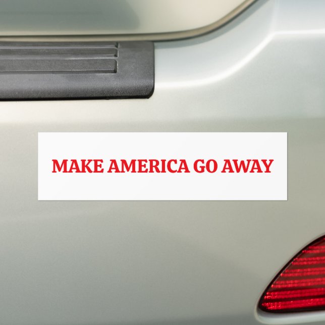 Gör så att Amerika försvinner - Grönland Bildekal (På Bil)