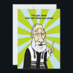Gör så att du plotz Hanukkah-kort Julkort<br><div class="desc">Skicka dina vänner och din familj Hanukkah hälsning med Rabbi Mohms kloka muskler.</div>