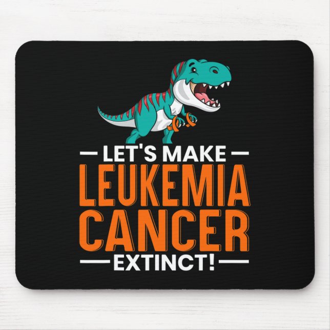 Gör så att Leukemi Cancer Utdödar Dinosaur Älskare Musmatta (Framsidan)