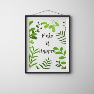 Gör så att motivation poster med botaniskt