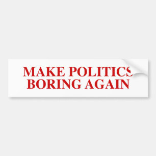 Gör så att Politiken slår igen stötfångare Bildekal