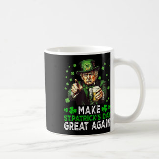 Gör Saint patrick's day Underbar igen till USA fla Kaffemugg
