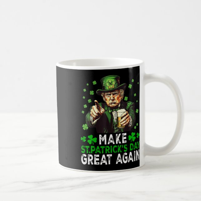 Gör Saint patrick's day Underbar igen till USA fla Kaffemugg (Höger)