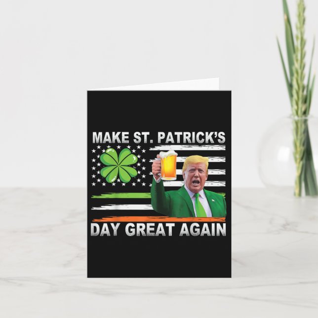 Gör Saint St patricks day till Underbar igen, lust Kort (Framsida)