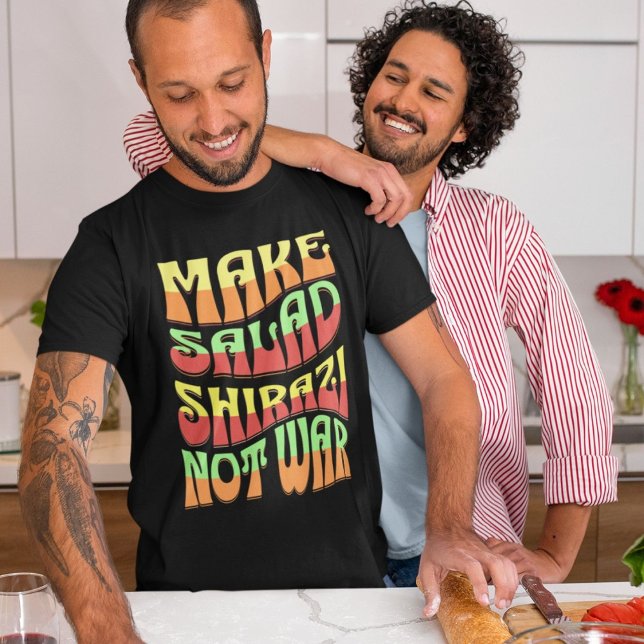 Gör Salad Shirazi till Krig | Funny iransk T Shirt (Make Salad Shirazi Not War | Funny Iranian T-Shirt)