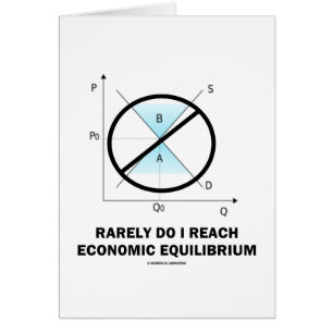 Gör sällan jag ner ekonomisk Equilibrium Hälsningskort