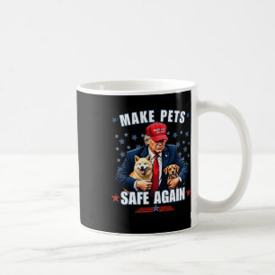 Gör sällskapsdjur Säkra igen, roligt Pro Trump 202 Kaffemugg