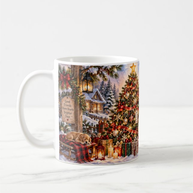 Gör säsongen ljus julmugg kaffemugg (Vänster)