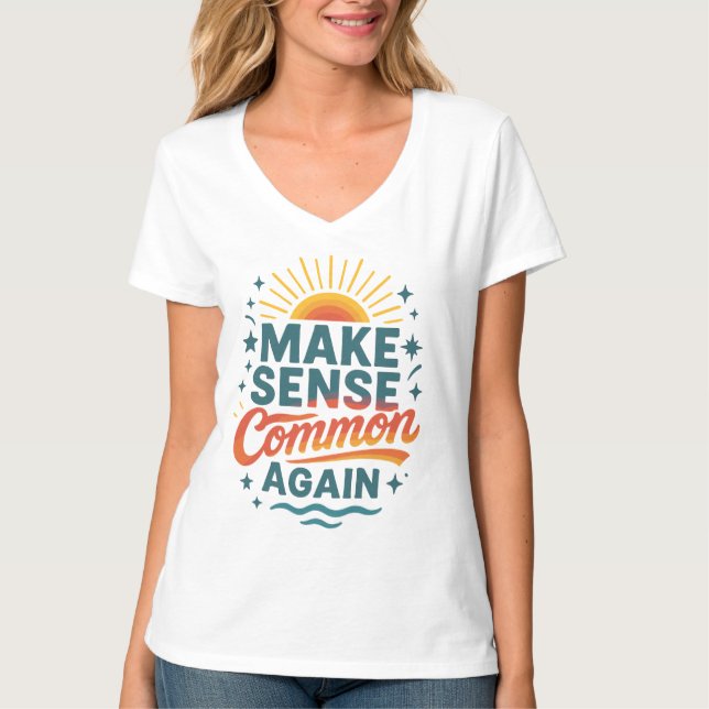 Gör sensansgemensam återtagandedesign t shirt (Framsida)