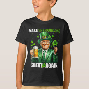 Gör Shenanigans Underbar igen Donald Trump St Patr T Shirt