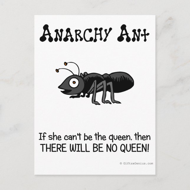 Gör sig av med makten vykort (Framsida)