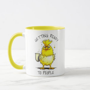 Gör sig redo för människor Roligt kaffecitat Mugg