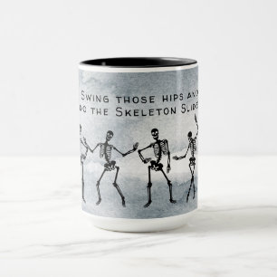 Gör Skeleton-bilden! Dancing Skeletons Mugg