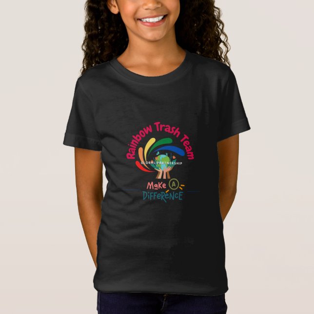 Gör skillnad på flickor T-shirt (Framsida)
