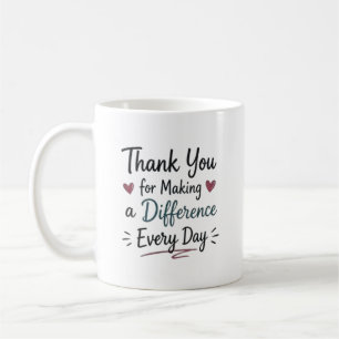 Gör skillnad varje dag Personlig Kaffemugg