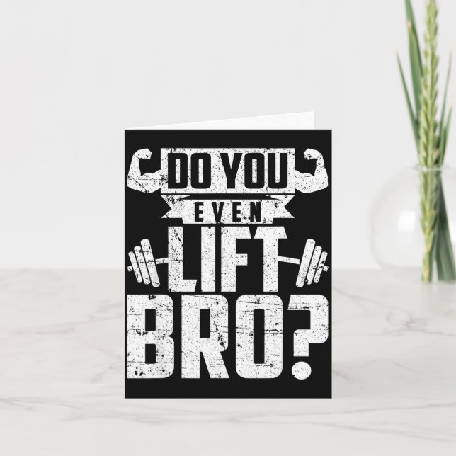 Gör skjortan ens lyfter bro gym kort (Framsida)