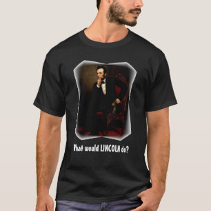 Gör skjortan, vad skulle Lincoln (mörk} Tee
