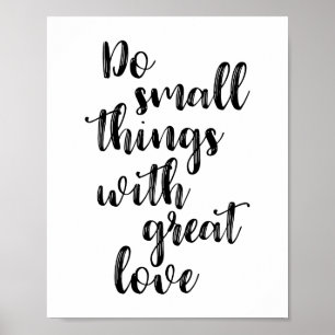 Gör små Sak med Underbarare Kärlek Poster