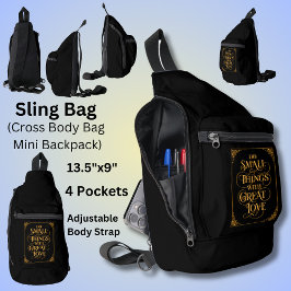 Gör Small Sak med Underbara Kärlek - Guld på svart