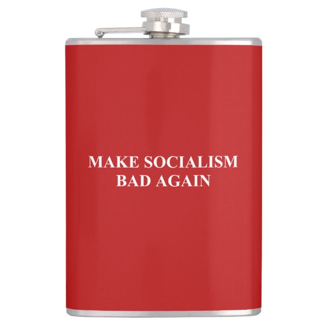 Gör socialismen dålig igen fickplunta (Framsidan)