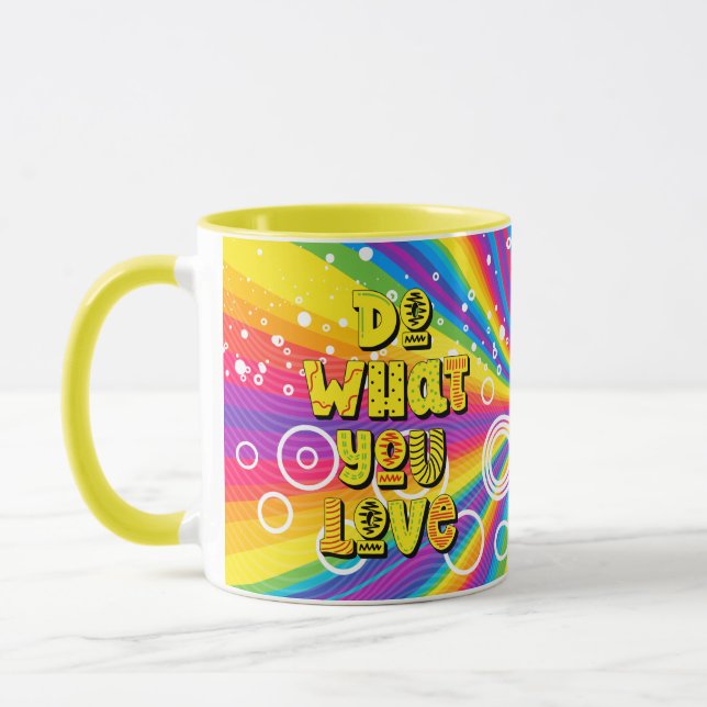 Gör som du kärlek! Motiverande Mugg (Vänster)