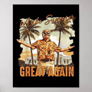 Gör sommartid Underbar igen Hawaii Beach Funny Tru Poster