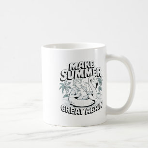 Gör sommartid Underbar igen, roligt att Flyta Trum Kaffemugg