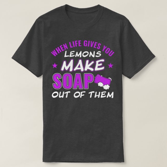 Gör soppa ur dem Soap Maker T Shirt (Design framsida)