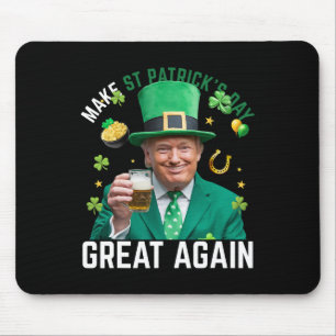 Gör St Patricks dag bra igen irländsk leprechaun  Musmatta
