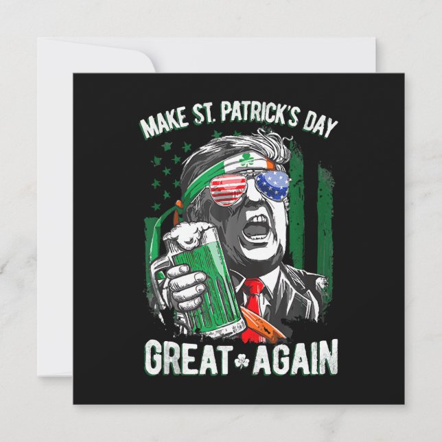 Gör St Patricks dag stor igen rolig Trump (Framsida)