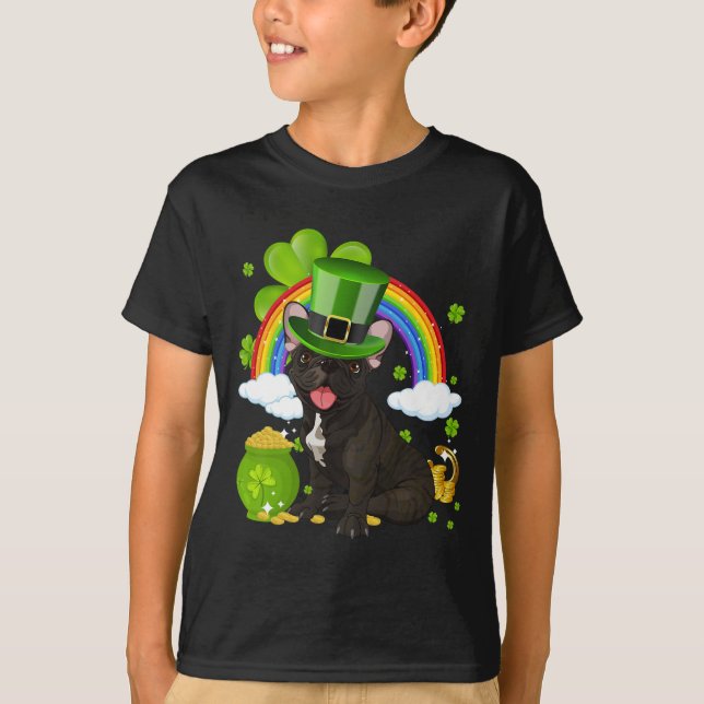 Gör St Patricks Day Great Again Rolig Bulldog Män T Shirt (Framsida)