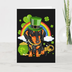 Gör St Patricks Day Great Again Rolig Dachshund M Kort