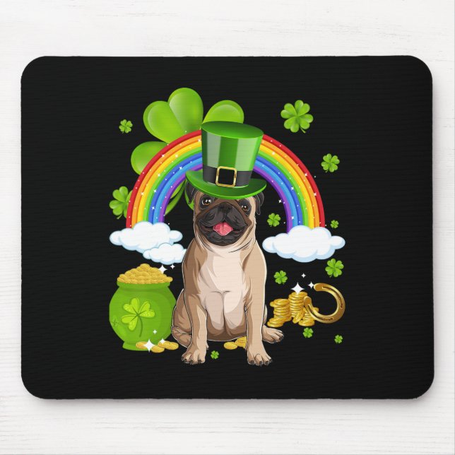 Gör St Patricks Day Great Again Rolig Gris Män Kvi Musmatta (Framsidan)