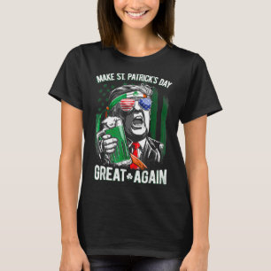 Gör St Patricks Day Stor Igen Irländsk Leprechaun T Shirt