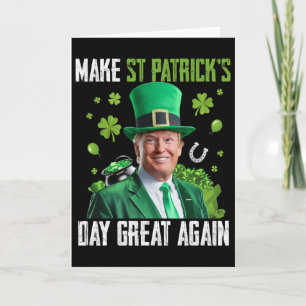 Gör St Patricks Day Stor Igen Rolig Trump Män Kort