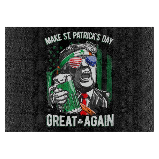 Gör St Patrick's Day Stor Igen Roligt Trump (Framsidan)