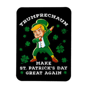 Gör St Patrick's Day Stor Igen Roligt Trump Magnet