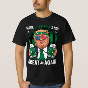 Gör St Patrick's Day Stort Igen Irländska Trump T Shirt