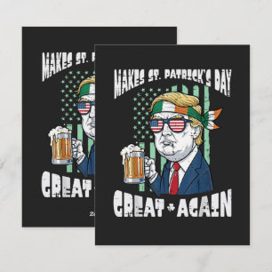 Gör St Patricks Day Stort Igen Saint Paddys Julkort
