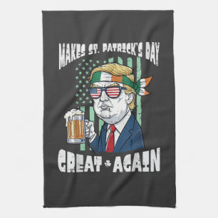 Gör St Patricks Day Stort Igen Sankt Paddys Kökshandduk