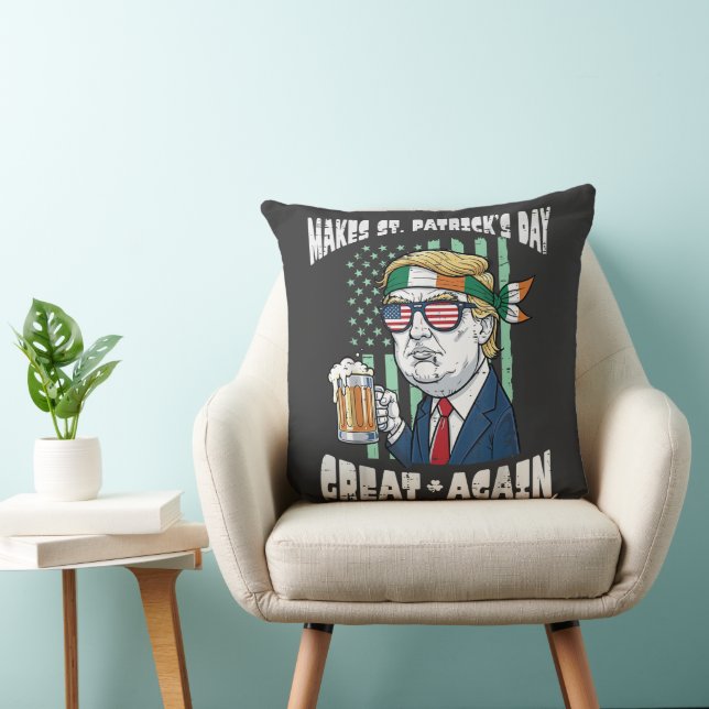 Gör St Patricks Day Stort Igen Sankt Paddys Kudde (Stol)