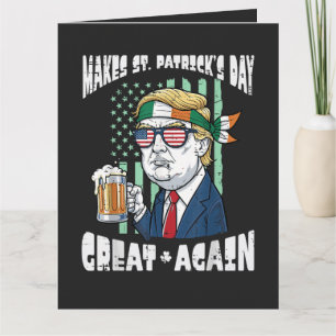 Gör St Patricks Day Stort Igen Sankt Paddys Tack Kort